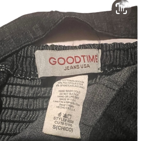 Goodtime Jeans🔹Chambray Dark Denim Strap Mini Dress w/Pockets, Sz S, EUC - Picture 8 of 10